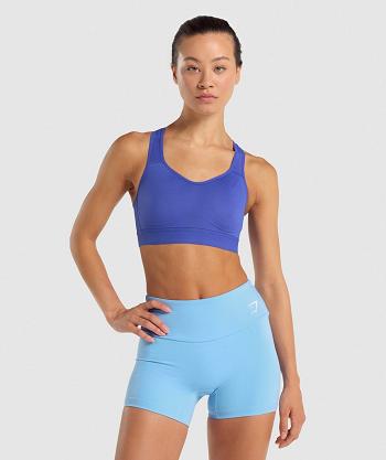 Gymshark Lätta High Support Sport Bh Dam Mörkblå | SE 2986LIS